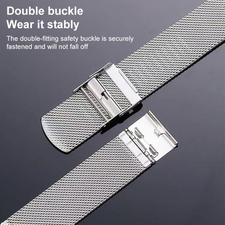 12mm 14mm 16mm 18mm 20mm 22mm 24mm Quick Release Milanese Mesh Steel Watch Band