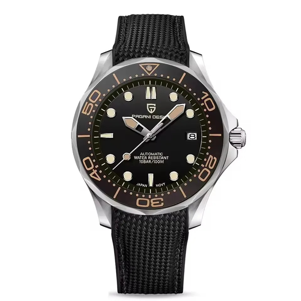 PAGANI DESIGN PD-1667 Watch, Ceramic Bezel Sapphire, 316L Stee Miyota 8215