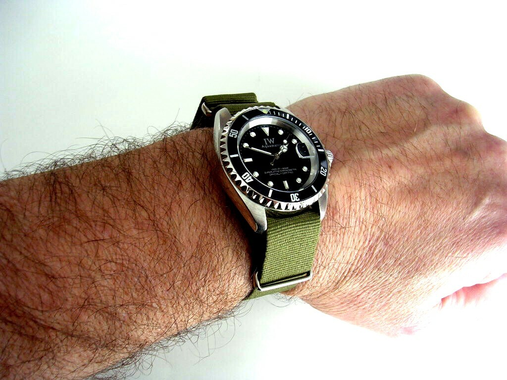 19mm NATO G10® military nylon watch band strap Black Grey OD Green Blue Bond Tan