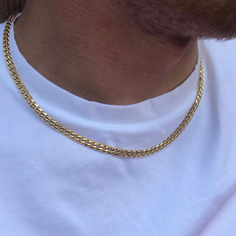 18K Gold Filled Cable Chain Necklace 1mm 2mm 2.4mm 16-24 Inch Womens Mens Jewelr