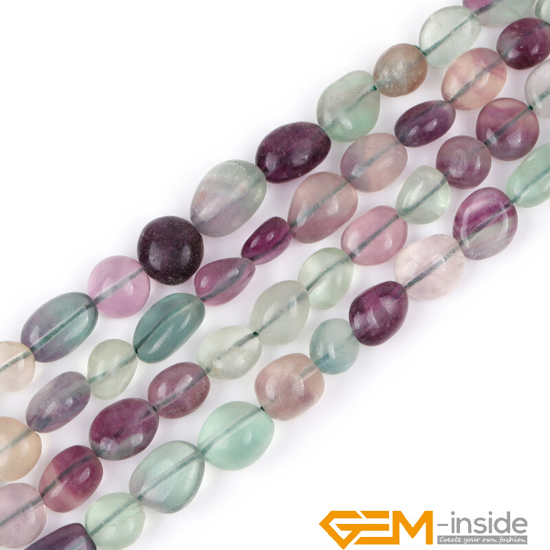 Natural Stone 8-10×10-12mm Freeform Nugget Loose Beads For Jewellery Making 15″