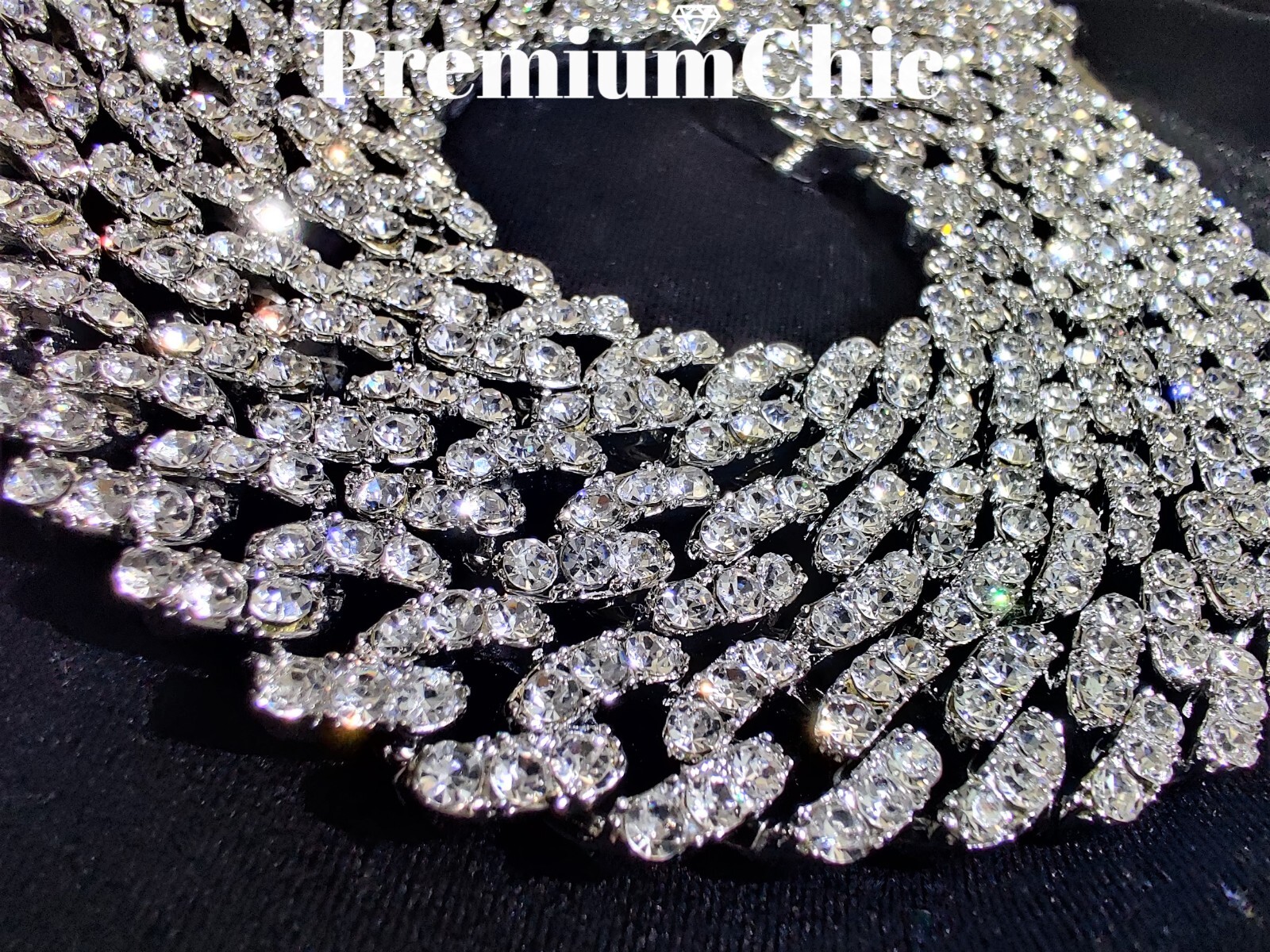 Mens Miami Cuban Link Chain or Bracelet ICED CZ Gold Plated Hip Hop CZ Jewelry