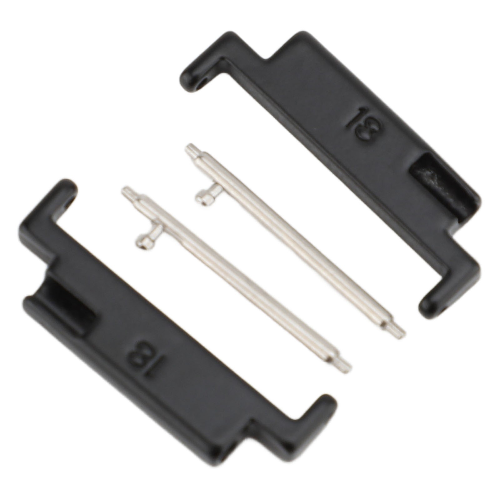 1 Pair Metal Watch Band Adapter Watch Strap Connection Adapter Stainless Steel