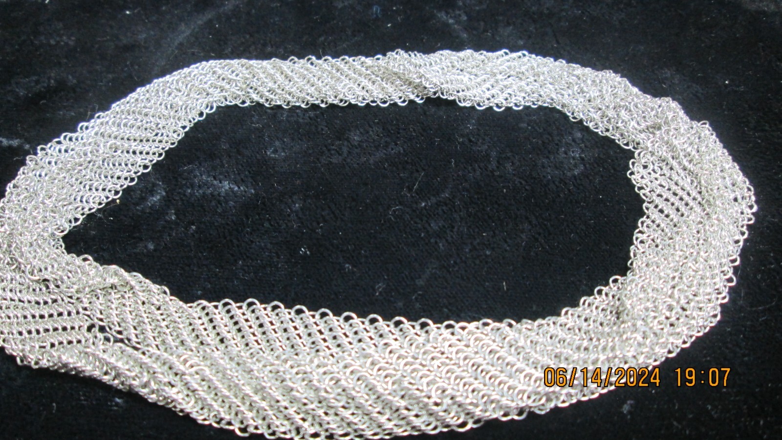 Tiffany & Co. Authentic Elsa Peretti Sterling Mesh Necklace 24″ GUARANTEED
