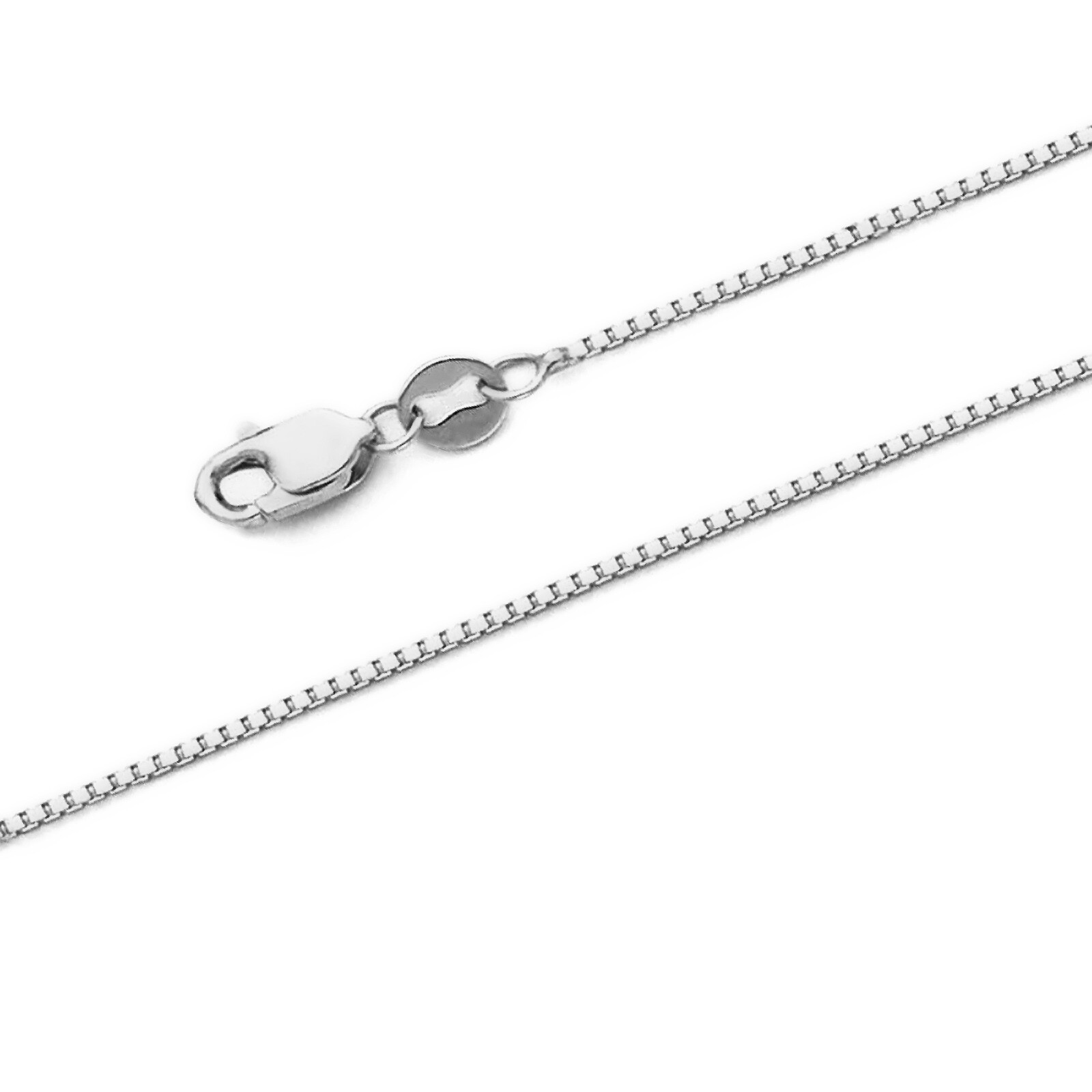 14k REAL Yellow Gold Solid Box Link Chain Necklace with Lobster Claw Clasp Gift