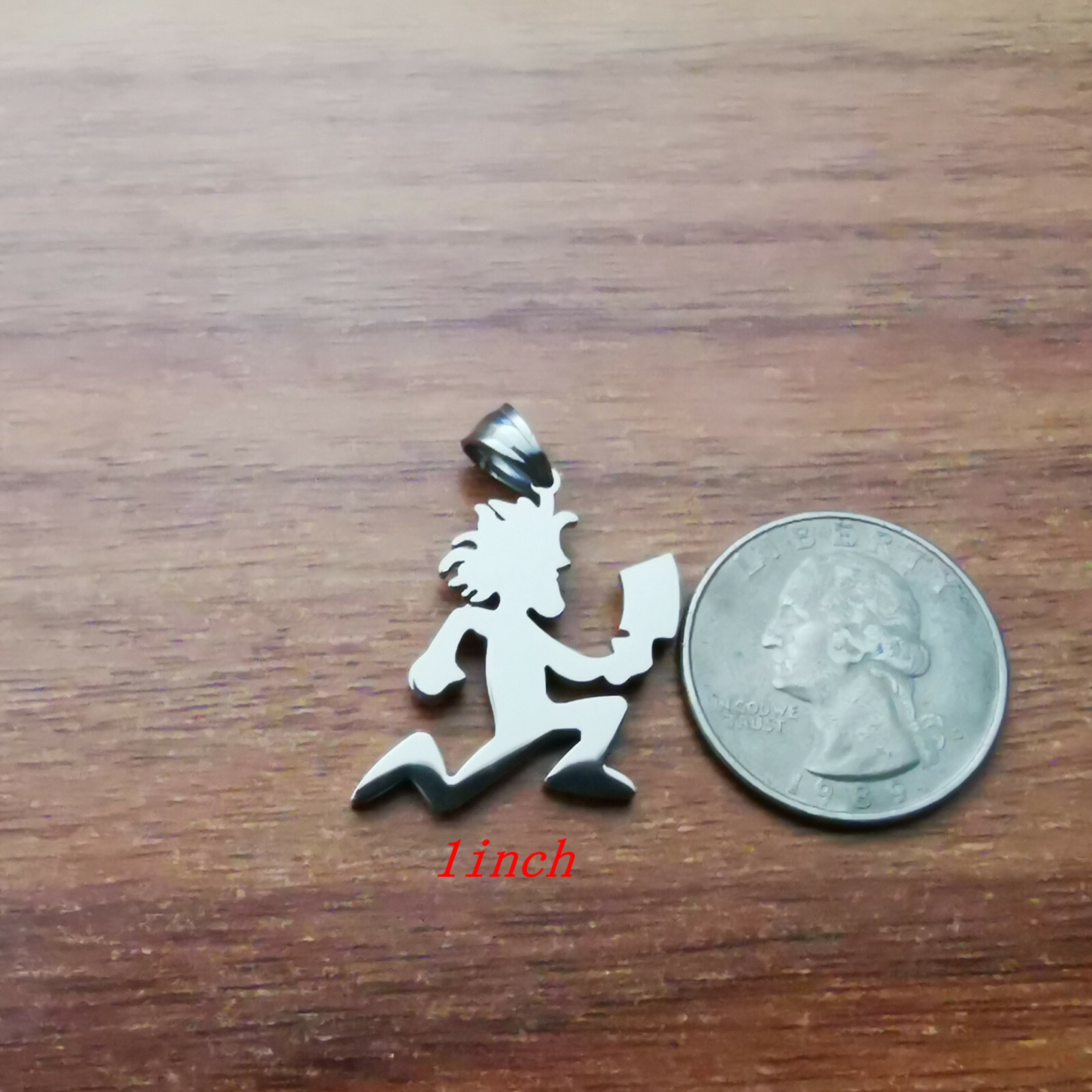 1IN 2IN 5IN Hatchetman Twiztid ICP charm stainless steel pandent none chain