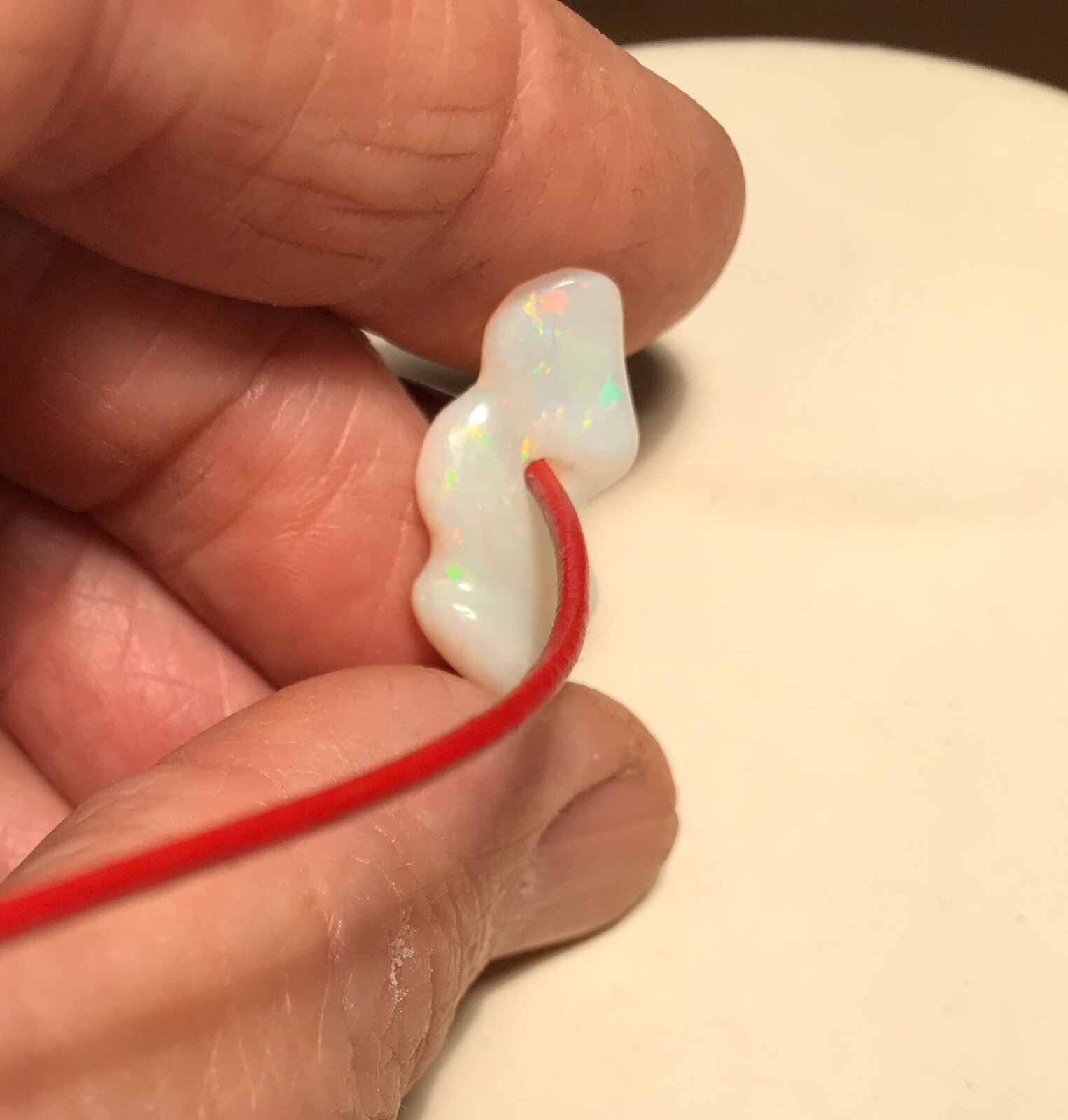 Solid Freeform Opal pendant