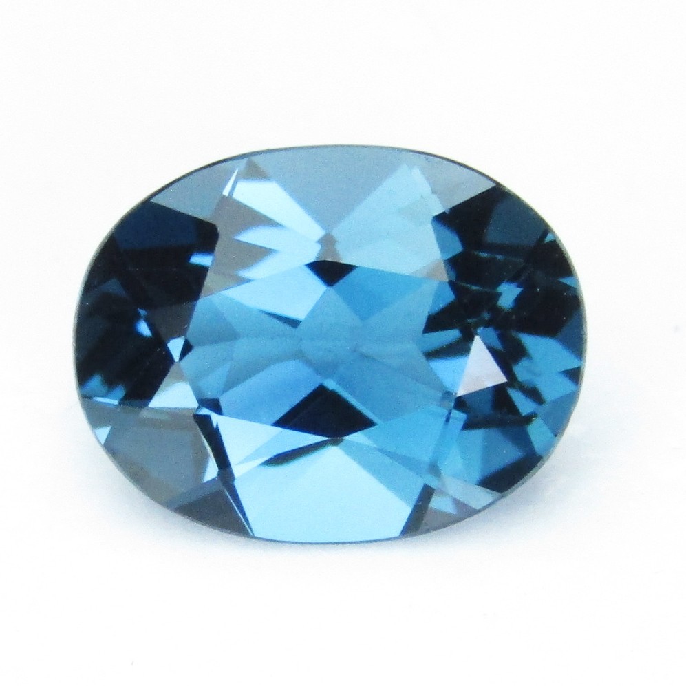 2.50Cts Gorgeous Natural London Blue Topaz 9x7mm Oval Shape Loose Gemstone
