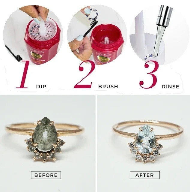 Connoisseurs Fine Jewelry Cleaner For Cleaning Gold, Platinum, Diamonds and Prec