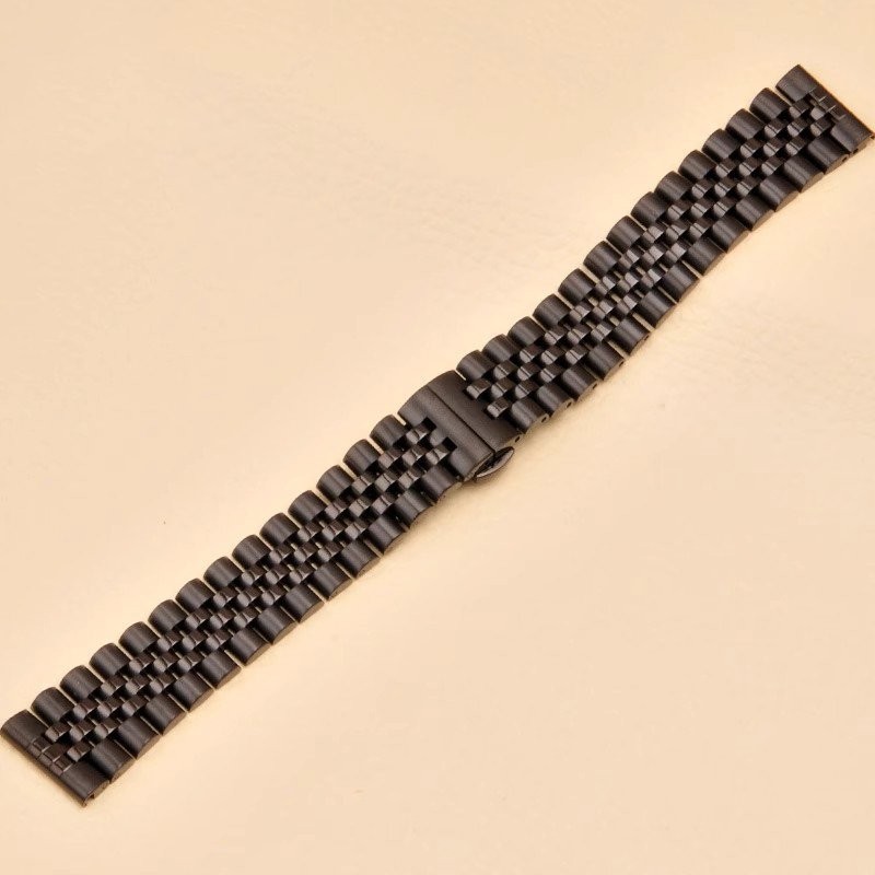 Jubilee 12mm-24mm Wristwatch Strap Metal Bracelet Stainless Steel Watch Band