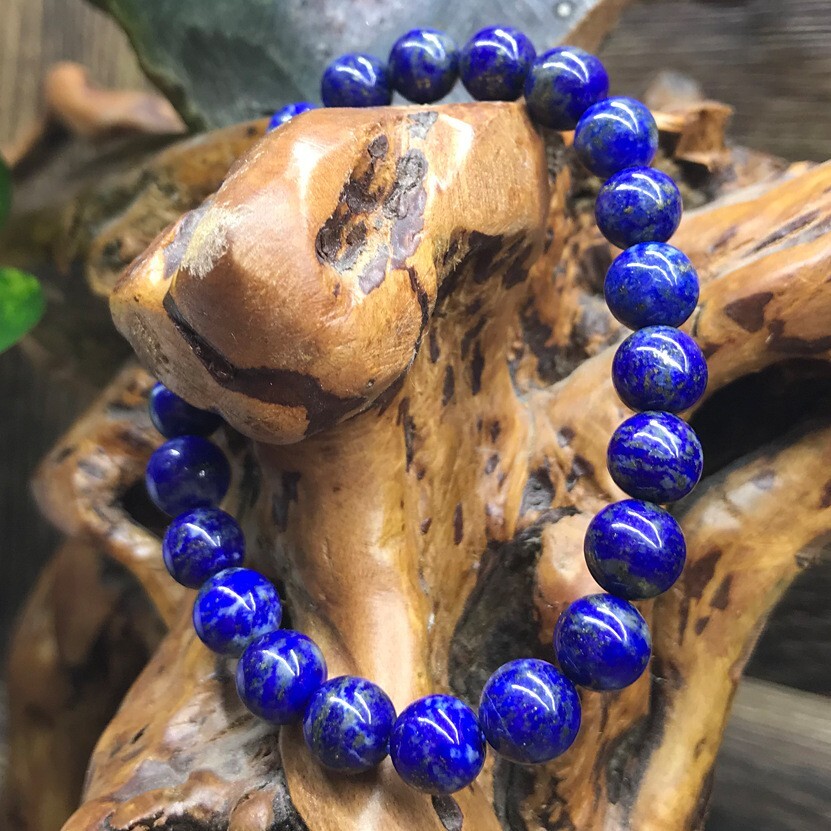 Handmade Lapis Lazuli 8MM Round Beads Healing Reiki Chakra Women Men Bracelet