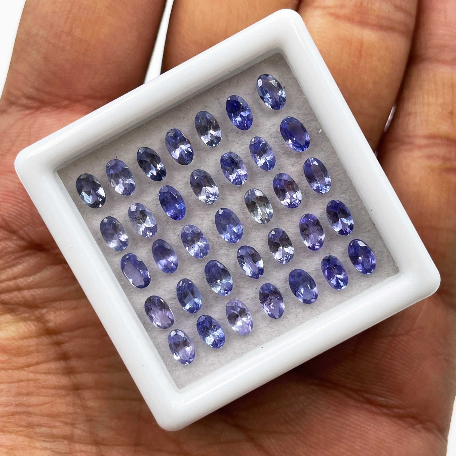 Natural Tanzanite Oval Cut Loose Gemstone Lot 40 Pcs 3*5 MM 10 CT