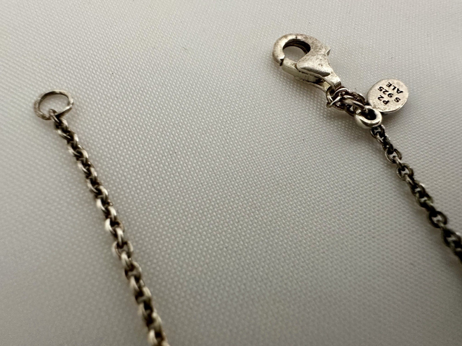 Pandora S925 ALE Sterling Silver Signature Circle CZ Necklace 17.5”