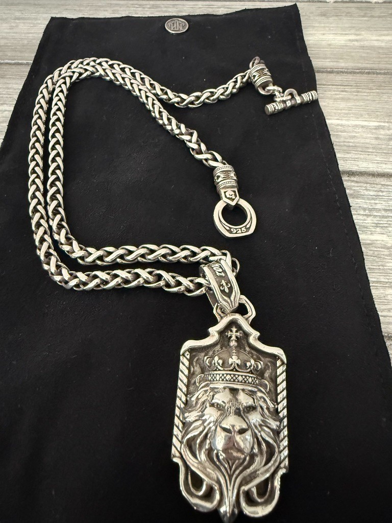 Nightrider Jewelry Royal Blood Lion Pendant Sterling Silver 925