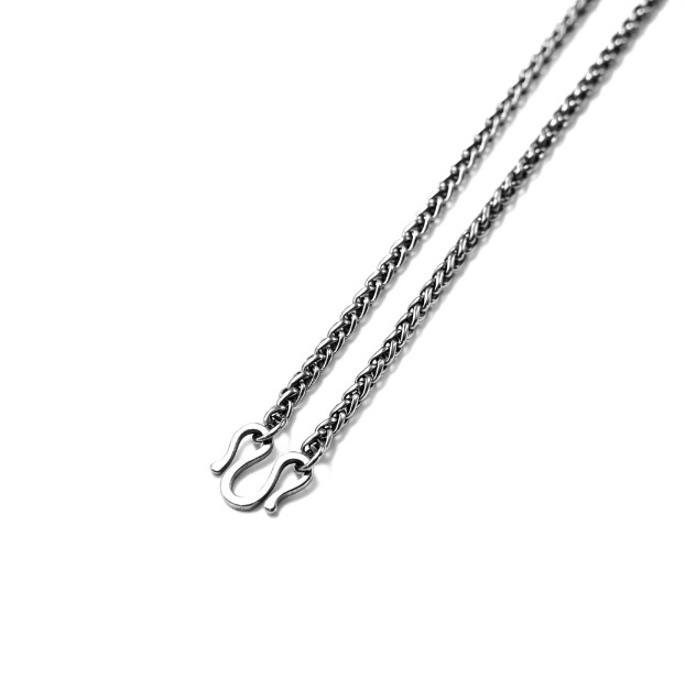 Pure Titanium Braided Necklace 3mm Wide Wheat Chain Hypoallergenic Men Women