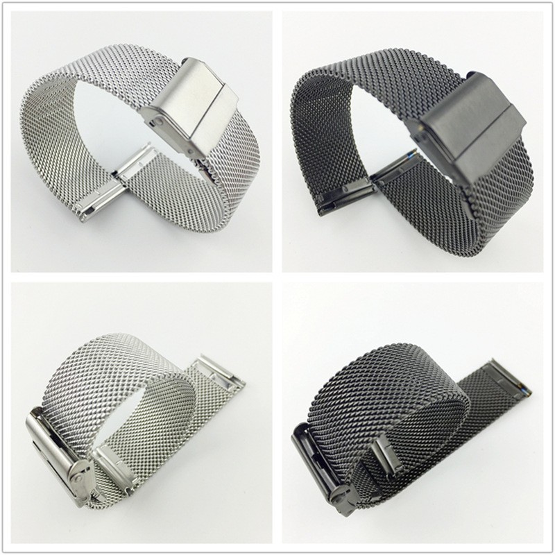 0.6 Line Milanese Quick Release Watch Strap Stainless Steel Mesh band 12mm-24mm