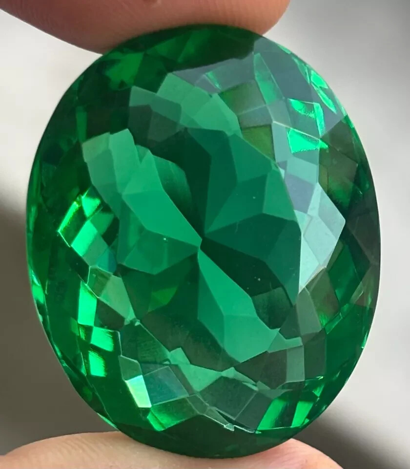 Colombian Huge Oval Cut Green Emerald 120+ Ct Certified Natural Loose Gemstone