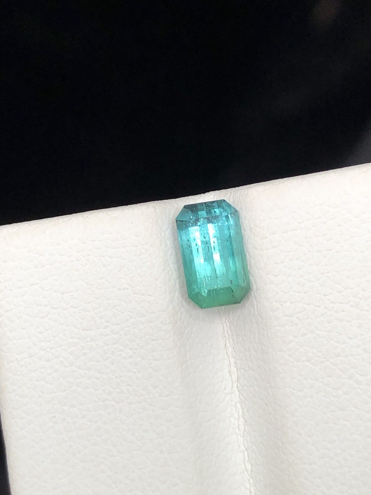 1.35 Ct Natural Blue Green Tourmaline | Emerald Cut Loose Gemstone