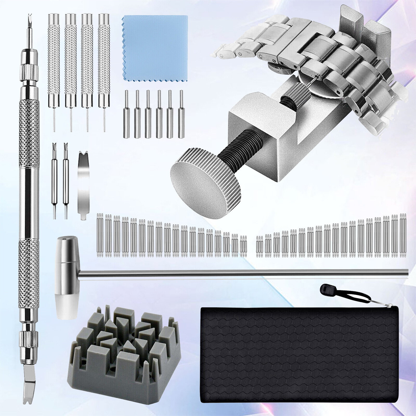 Adjustment Watch Band Strap Bracelet Link Pin Remover Repair Resizing Tool Kits