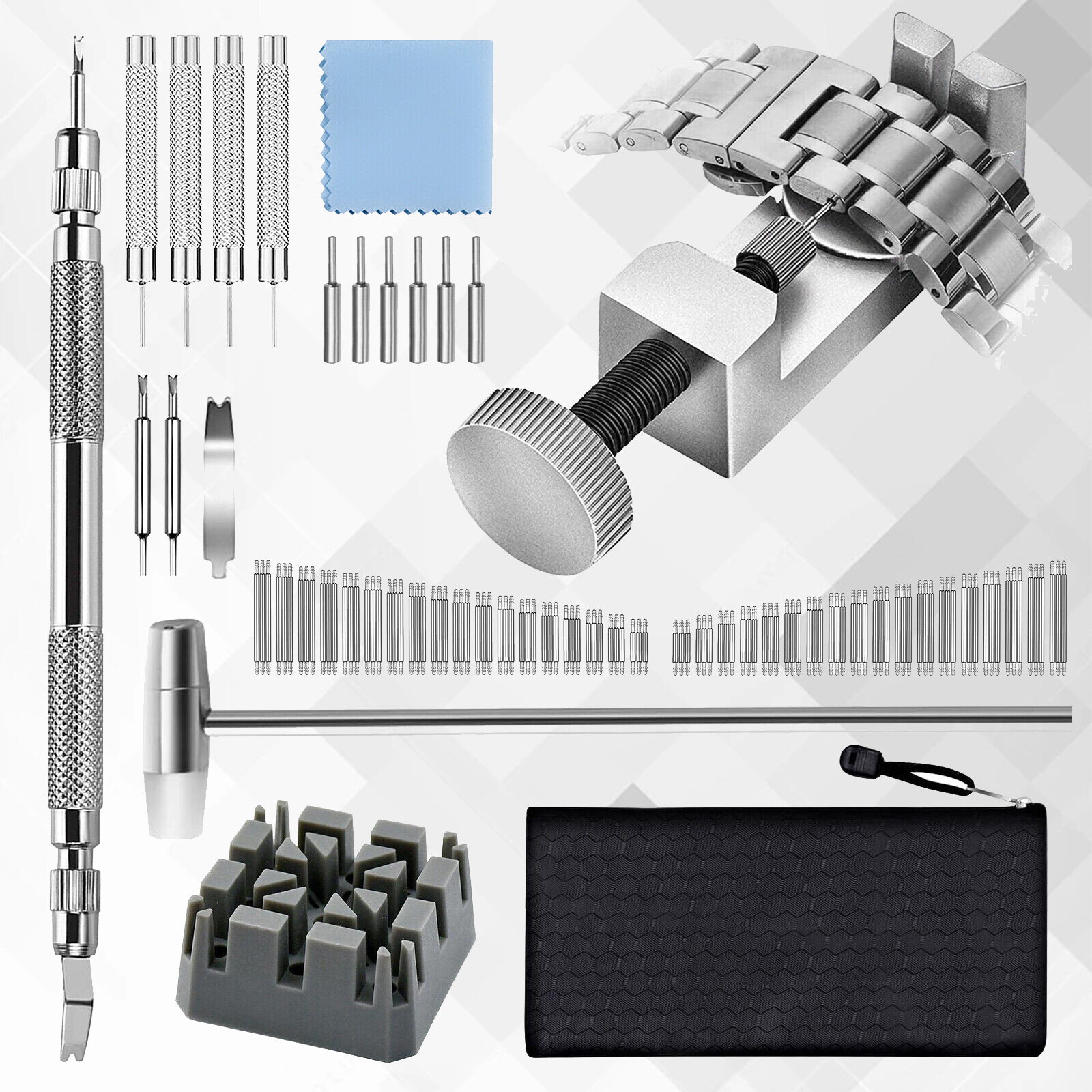 Adjustment Watch Band Strap Bracelet Link Pin Remover Repair Resizing Tool Kits