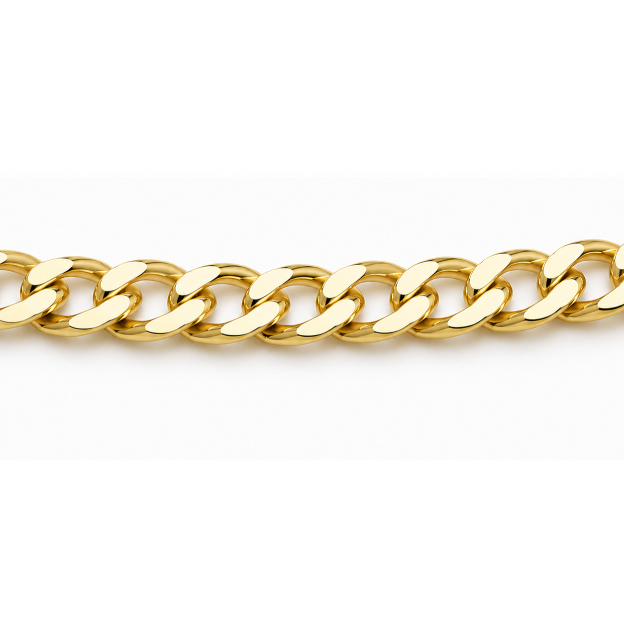 10K Yellow Gold 2.5MM Hollow Cuban Link Bracelet Spring Clasp 7-8″ Mens & Womens