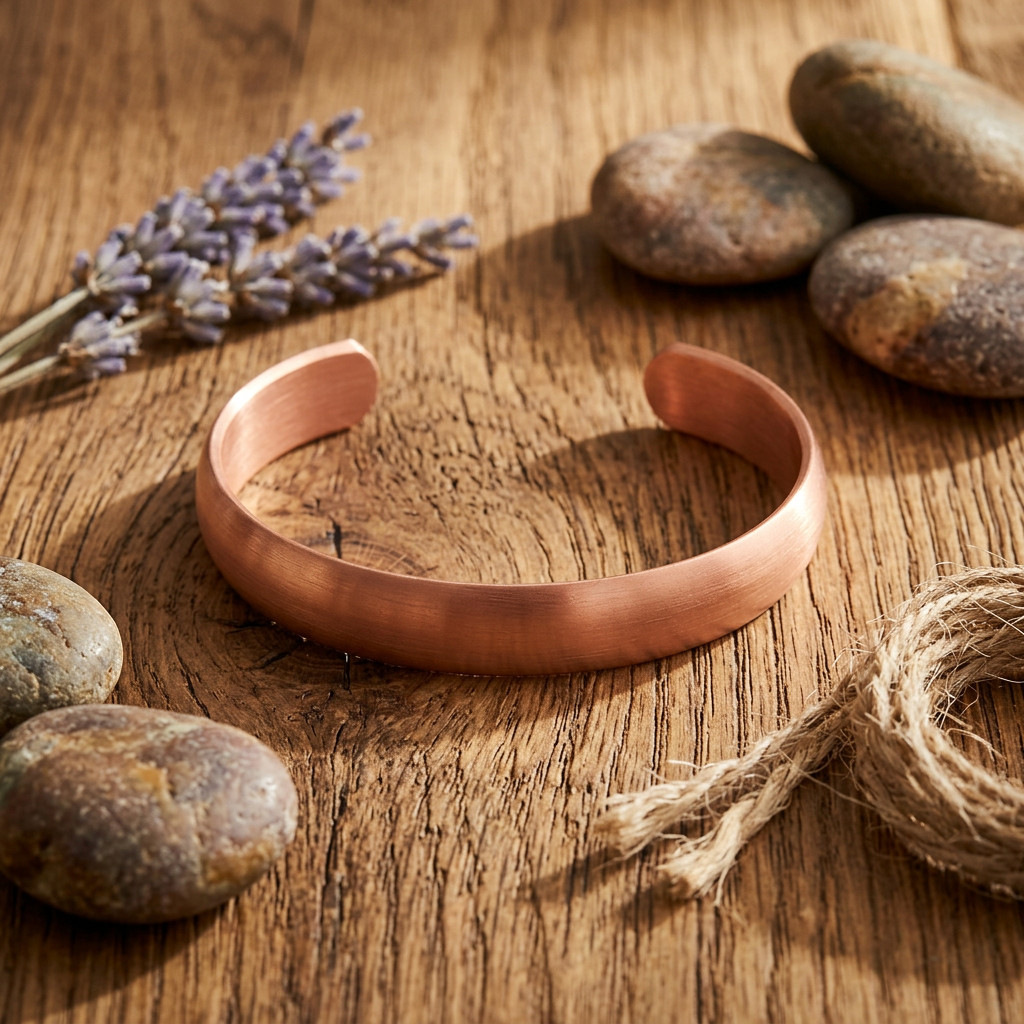 Solid Pure Copper Heavy Bracelet Arthritis Pain Therapy Energy 50gr Cuff Bangle