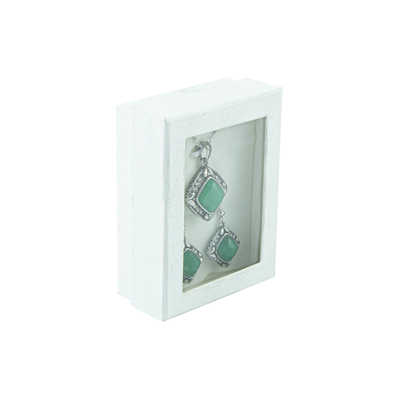 Genuine Green Aventurine Necklace, Pendant and Earrings Set