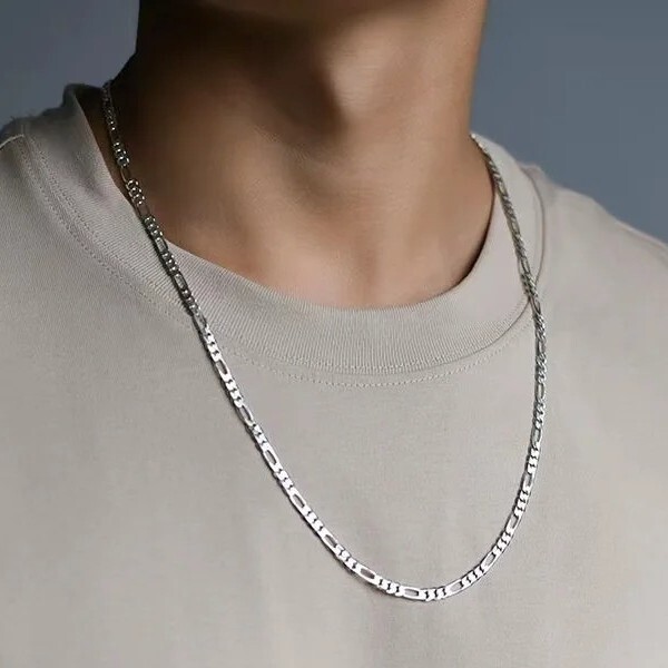Cadena De Plata 925 Para Hombre Tu Puedes Lucir Elegante Y Atractivo 50% OFF