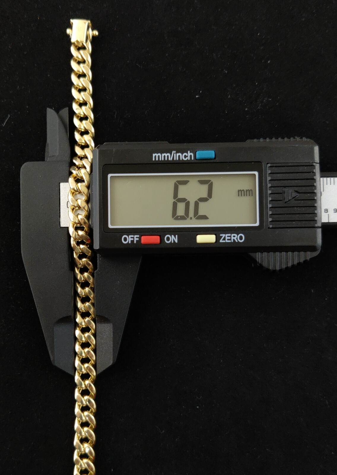 10K Real Gold 6.2mm Miami Cuban Bracelet with Box Clasp Lock, 10K Yellow Gold