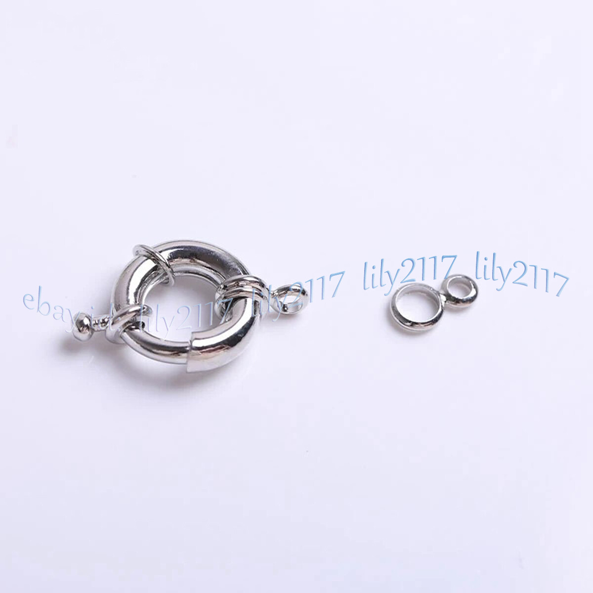 Converter w/ Spring Ring Claws Clasp Gold Silver Plated Jewelry DIY Accessories