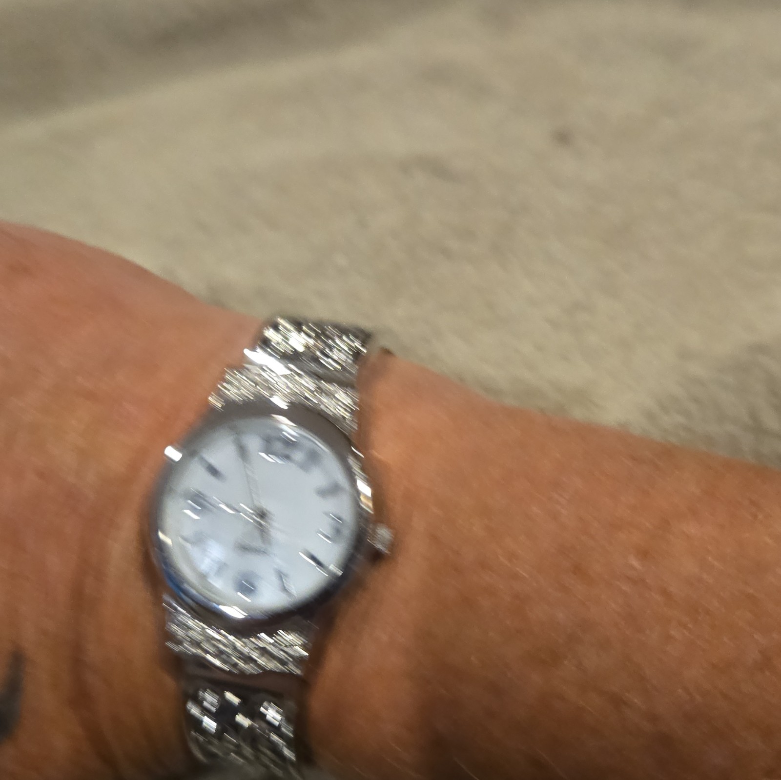 Studio Time Women’s Dress Analog Quartz Silver Tone Bracelet White Dial Watch