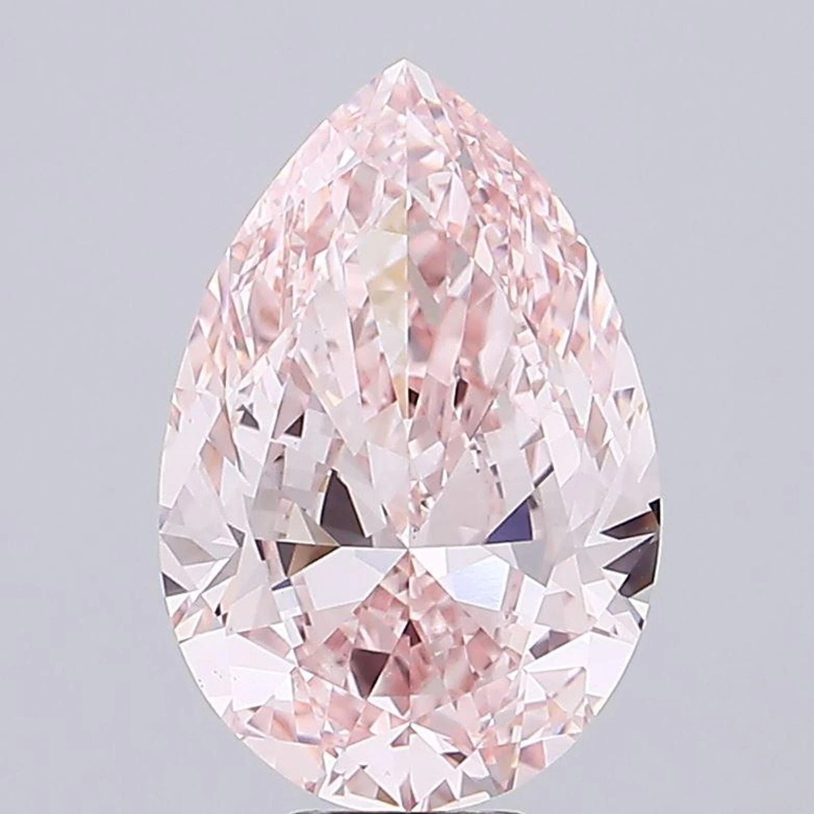 Vivid Pink ‘D’ Color Diamond 3 Ct Rare Pear Cut VVS1 – Loose Lab-Grown CVD