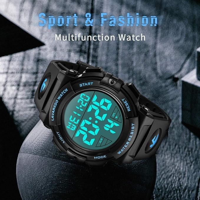 Mens Digital Watch Sports Military Watches Waterproof Outdoor Chronograph Wrist