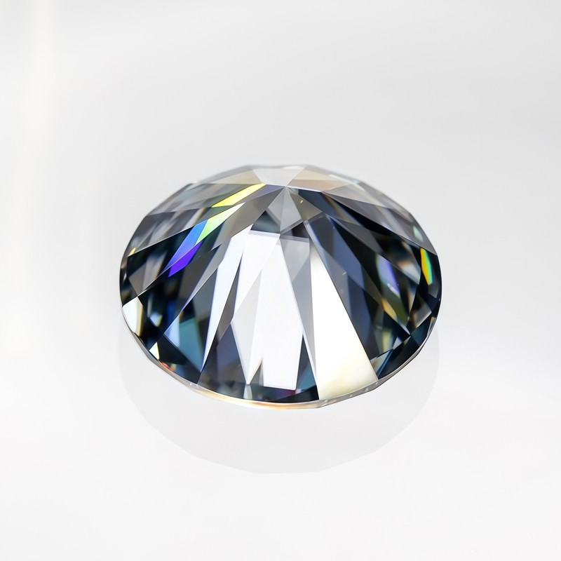 Full Size Moissanite Stone Multicolor 3-14mm Round Cut GRA VVS1 for Jewelry DIY