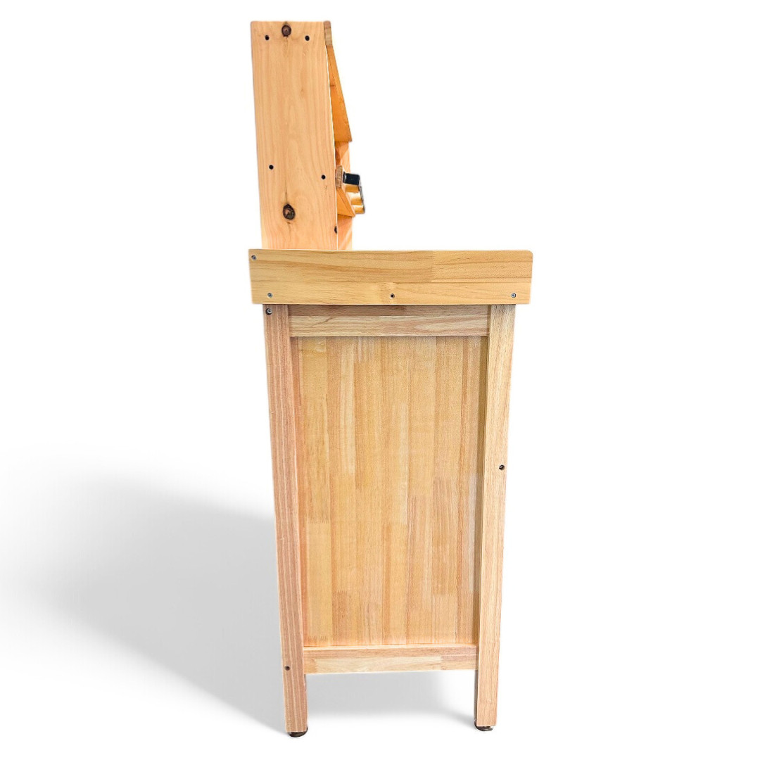 Deluxe Solid Wooden Jeweler’s Work bench Set with Organizer & Adjustable Chair