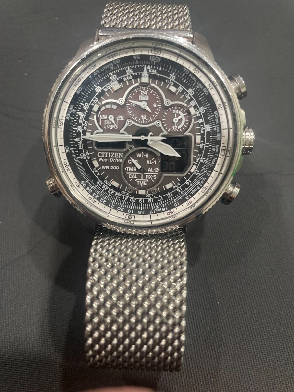 Citizen Promaster Navihawk AT Eco-Drive Silver Stainless Steel Watch JY8030-83E