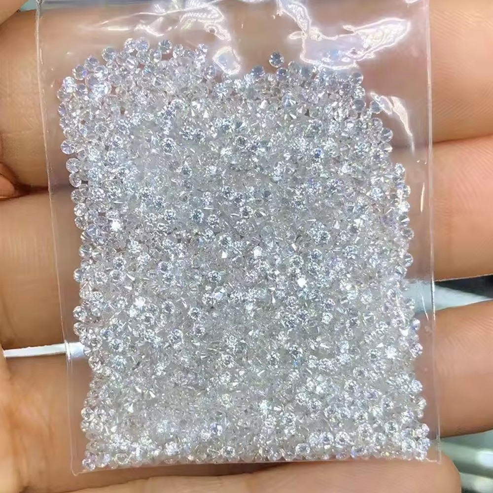 0.8~5.0mm White D Color VVS1 Round Cut Loose Moissanite Gemstone Jewelry Stones