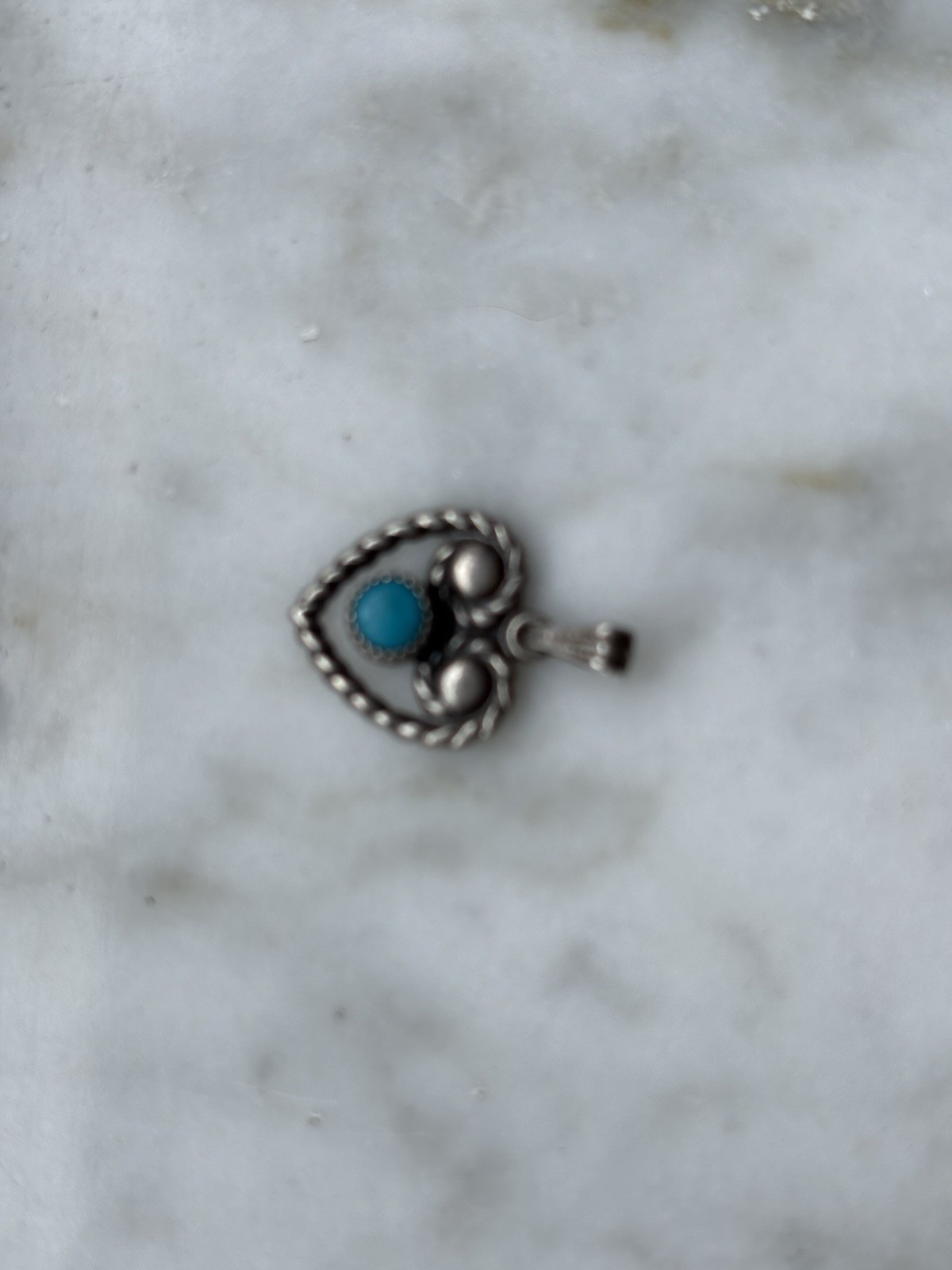 Heart Pendant Small Heart With Stone Sterling Silver