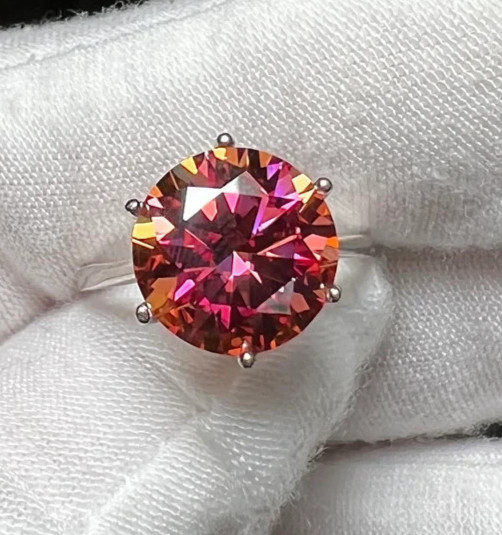 6 Ct Certified Pink Diamond Solitaire Ring- FREE Resize and Free Studs Offer