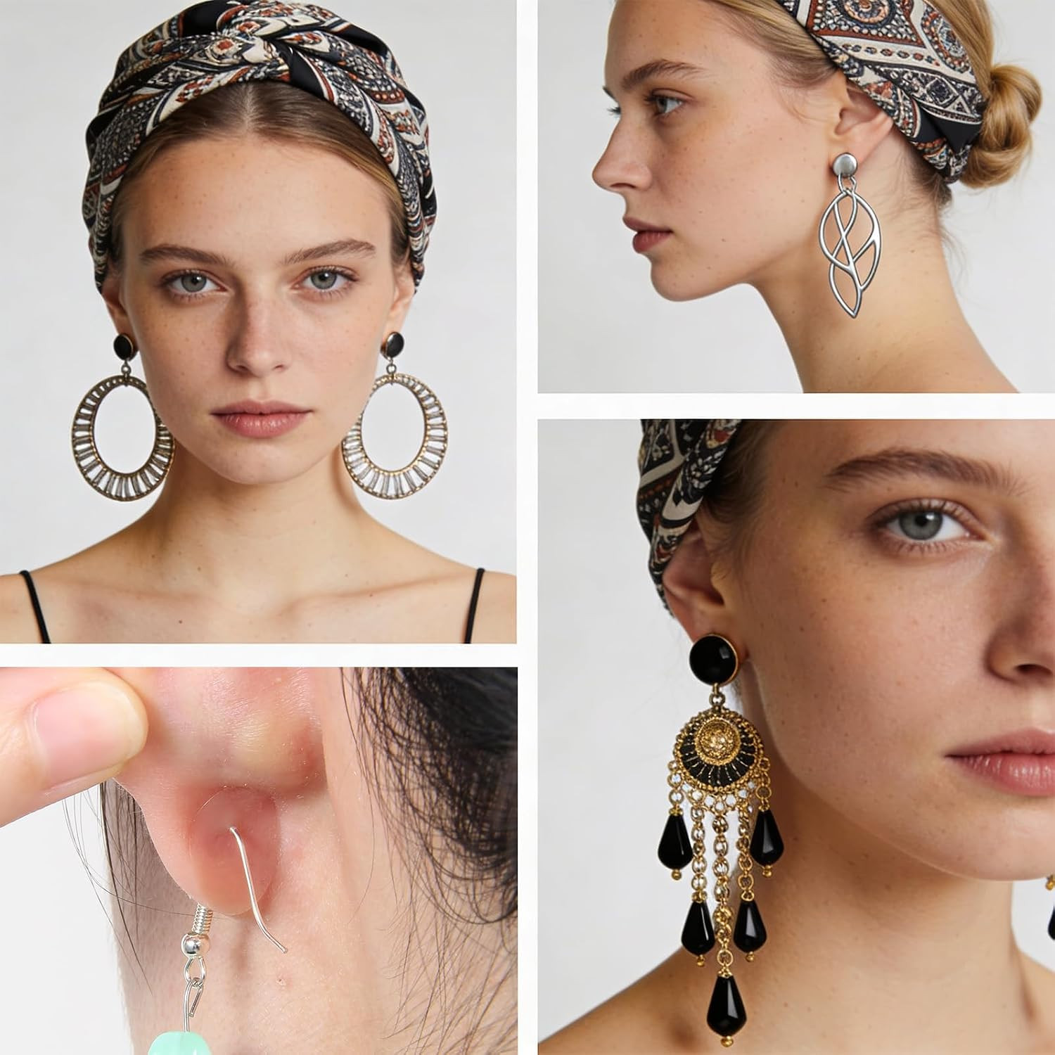 600 PCS Ear Lobe Support Patches for Earrings, Clear Earring Stickers for Hea…