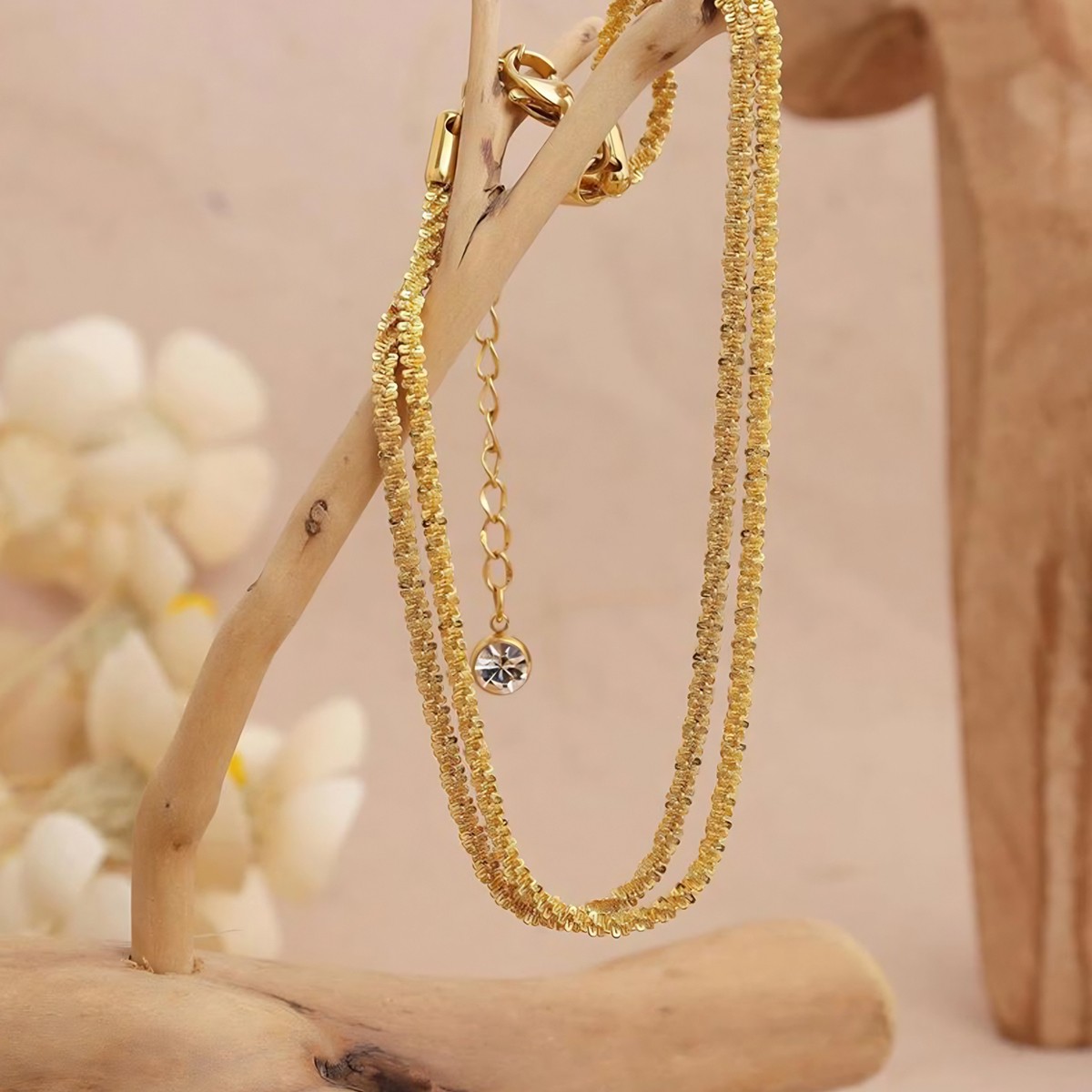 Gold Silver Ankle Bracelets Dainty Layered Adjust Waterproof Anklet Women Gifts