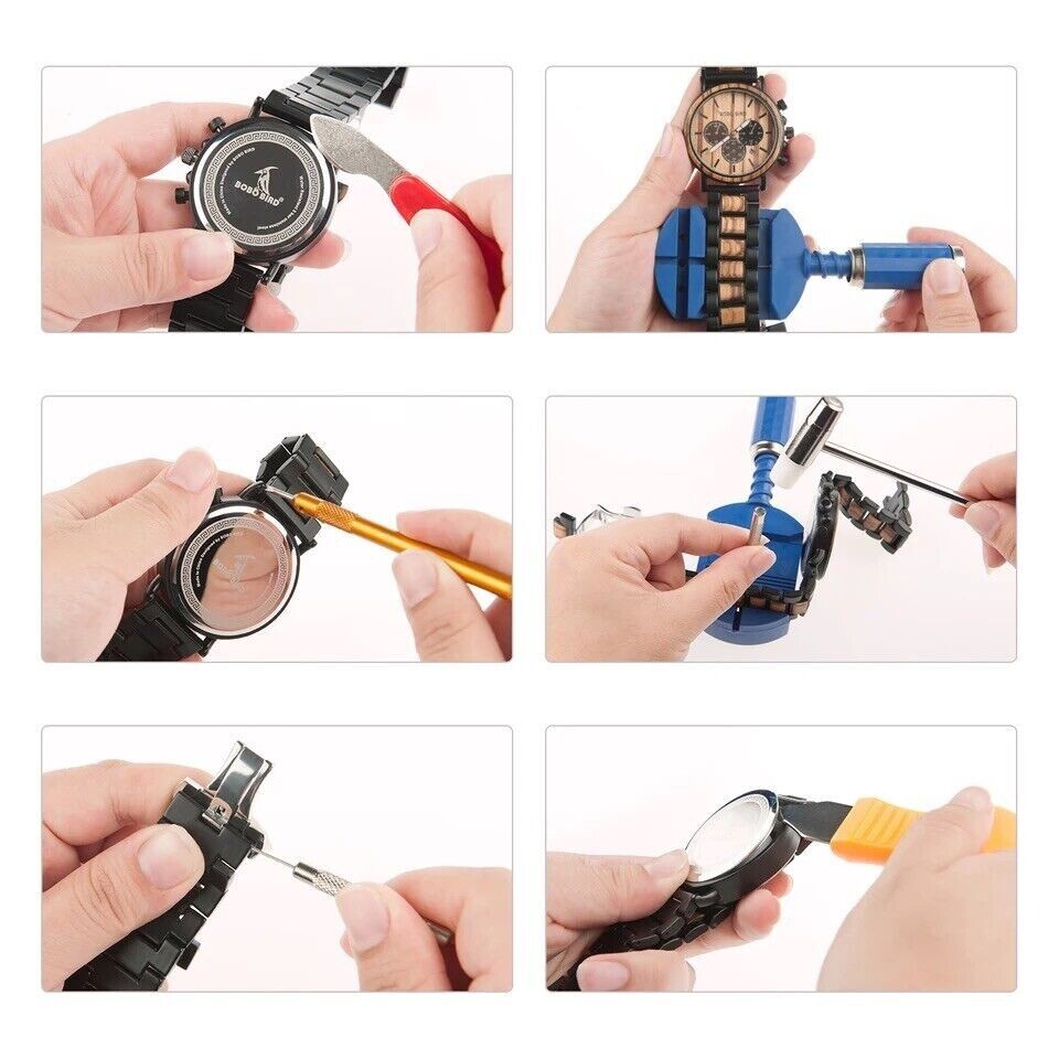 Set Profesional de Herramientas Para Reparación de Reloj de 147 Piezas