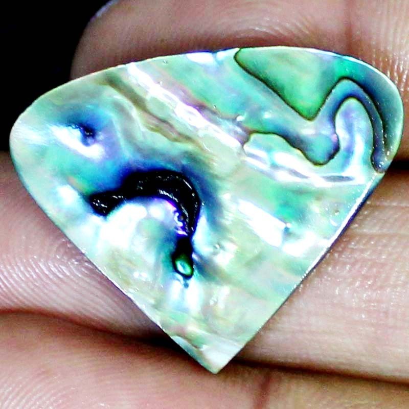 Shell 36.15CT 34X28X6mm Natural Abalone Shell Heart Cabochon Loose Gemstone BC70