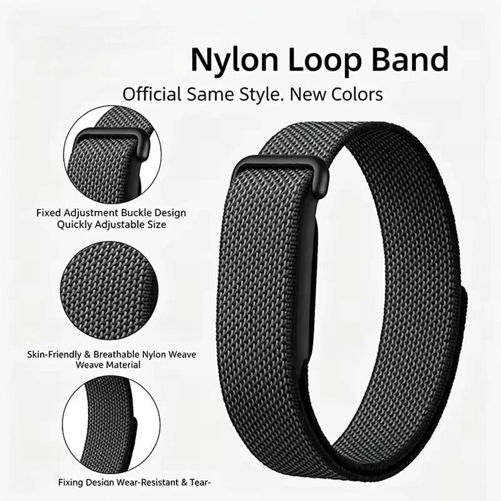 Nylon Sport Band For Google Fitbit Air 2026 Adjustable Loop Replacement Strap