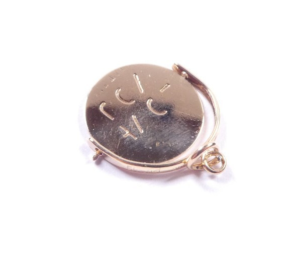 Pendant Vintage 9 carat gold I Love You Spinner height 18mm