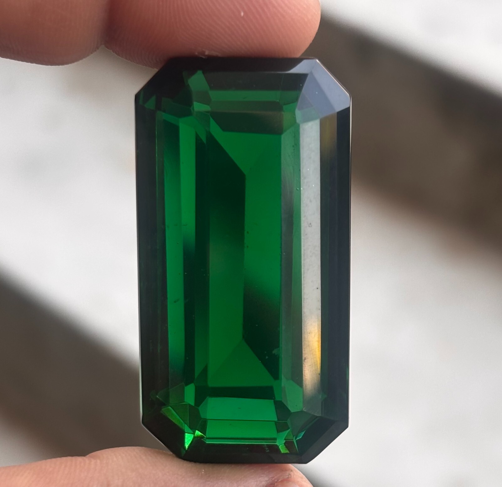 Natural 150 Cts Colombian Rich Green Emerald Shape Loose Certified Gemstone