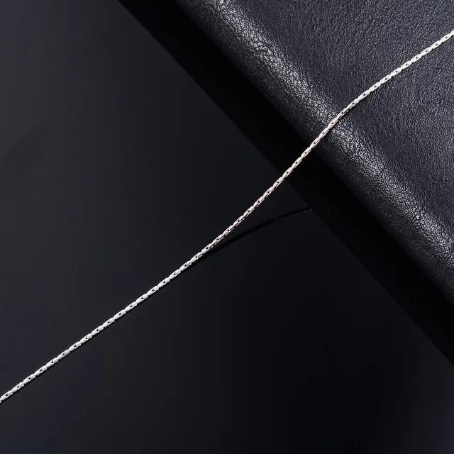 Thin Silver Necklace Link Cable Chain for Women | 316l Stainless Steel Jewelry
