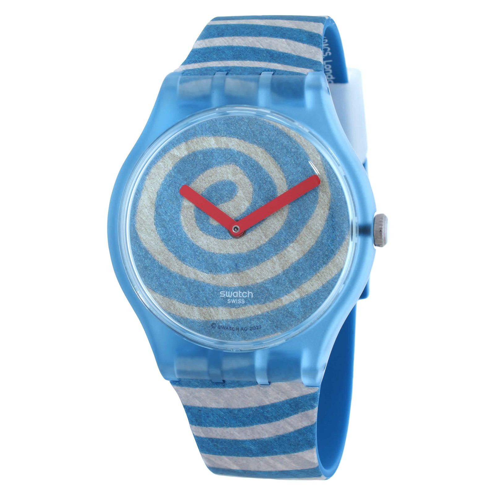 Swatch Bourgeois’s Spirals Quartz Blue Dial Watch SUOZ364