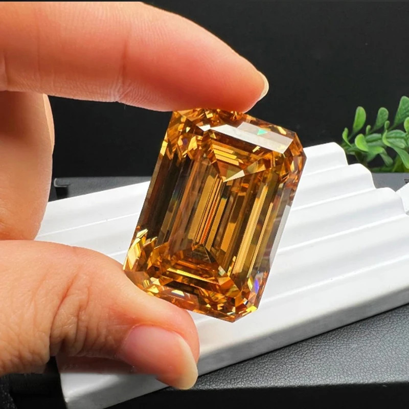 0.5-10CT Multi-color Emerald Cut Moissanite Loose Stone Gemstone for DIY Jewelry