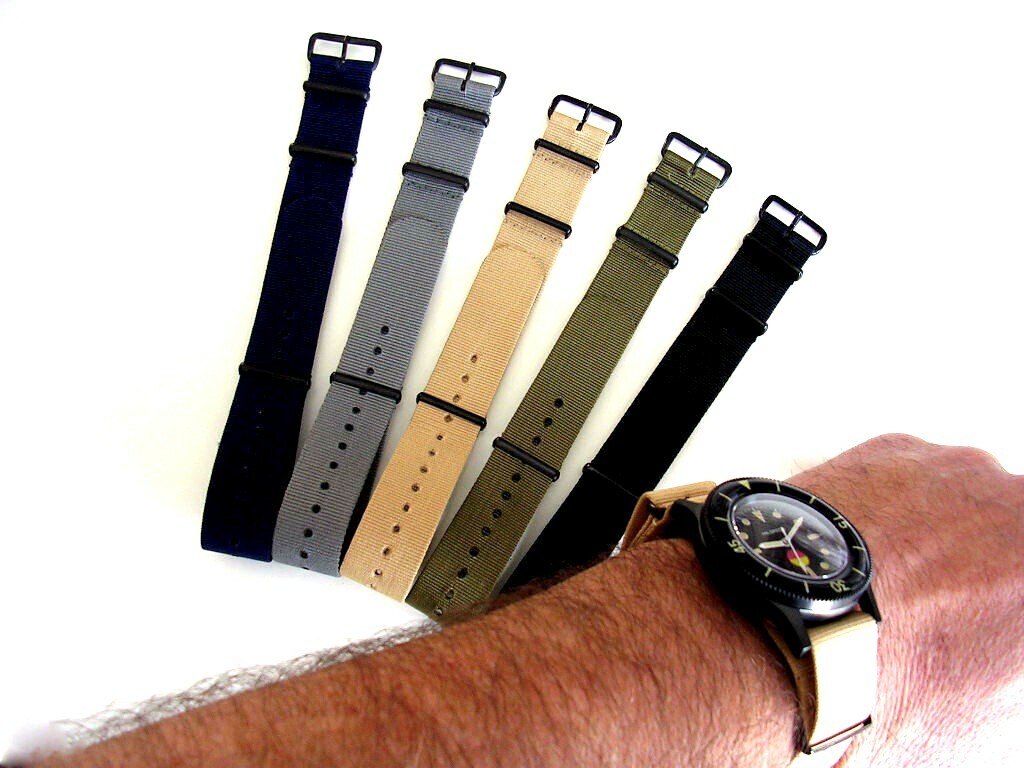 NATO G10 ® Coast Guard Orange Xtreme nylon 20m 22m PVD watchband strap IW SUISSE